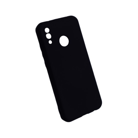 Silicone Case with Camera Shield for Huawei P20 Lite Black